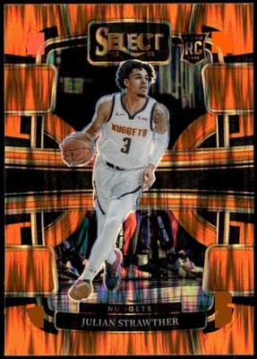 2023-24 Panini Select #78 Julian Strawther Orange Flash Prizms Rookie E1