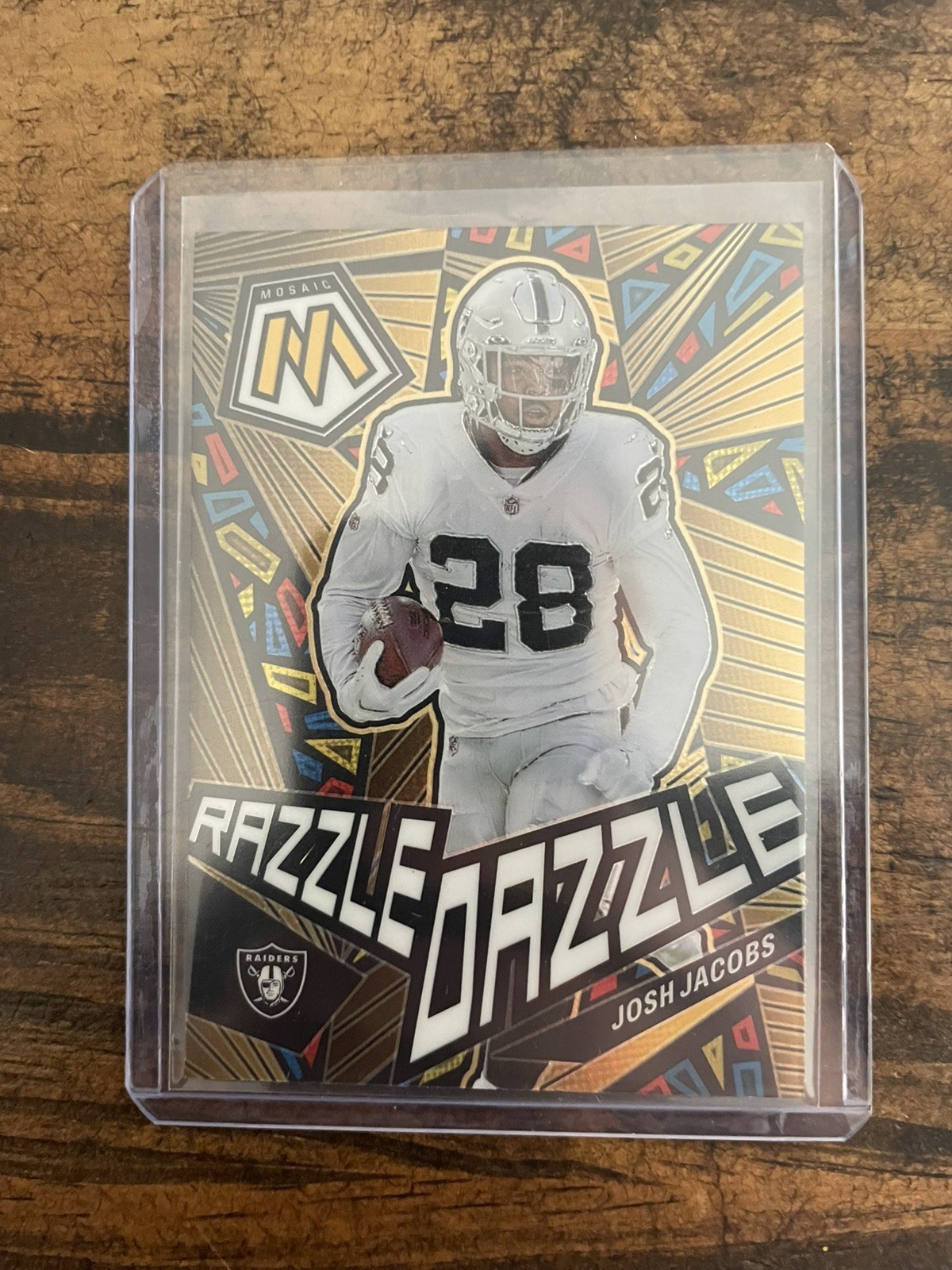 2023 Panini Mosaic Josh Jacobs Razzle Dazzle!!