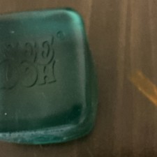 Green Surf-Tumbled Beach Glass Piece, Frosted Finish, Embossed Logo