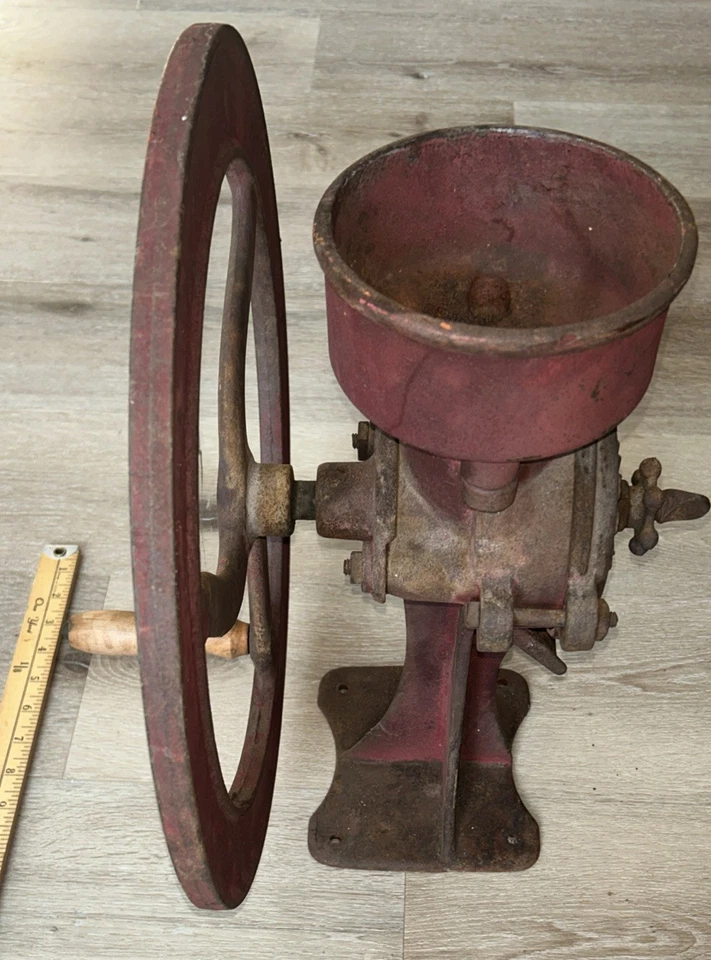 Vintage Root-Heath Korn King Corn Grinder - No. 2 - Wood Handle 18” X 15.5” - Image 2 of 4