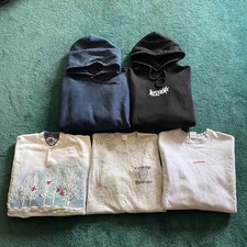 VTG 90s Y2K Modern 5 Lot Hoodie Sweatshirt Reseller Bundle Graphic Travel Polo