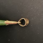 6.63 Grams - 14k Gold Not Scrap Jade Set Tested 14k All Places Earrings Pendant — photo 3