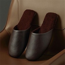 Women's Warm Fuzzy Indoor Slides Mule Closed Toe Memory Foam House Slippers