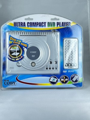Coby DVD-206 Ultra Compact DVD Player Silver Top Loading with Remote - Sealed