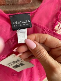 Malizia by La Perla Elizabeth Chemise and Thong Set NWT