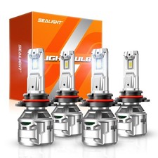 SEALIGHT 9005 9006 Bulbs 60000LM 2025 Edition, Extra Wide View X5 9005 9006 l...
