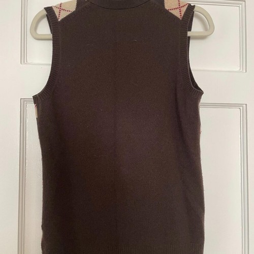 Brooks Brothers Brown Argyle Sweater Vest Size S - Picture 3 of 4