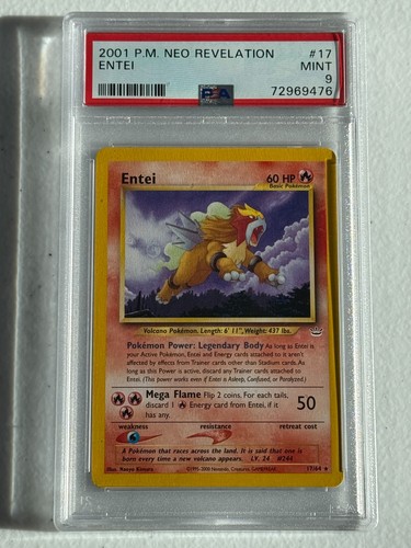 Entei (Unlimited) graded PSA 9 for sale on eBay