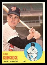 1963 Topps Baseball #542 Lou Klimchock NM *h1