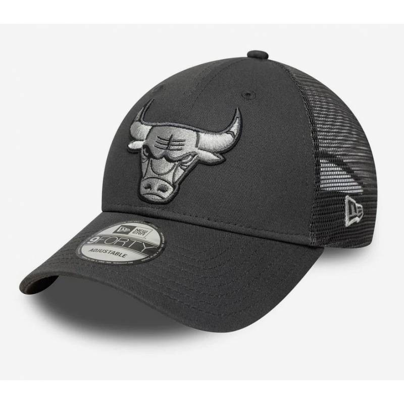 Casquette Chicago Bulls New Era 9Forty Trucker noire snapback ajustable adulte