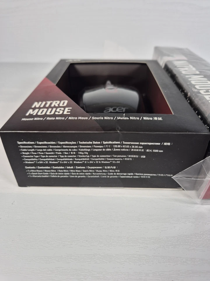 Acer Nitro Gaming Mouse Including Burst Fire NMW120 New Sealed With MousePad - Image 4 of 4