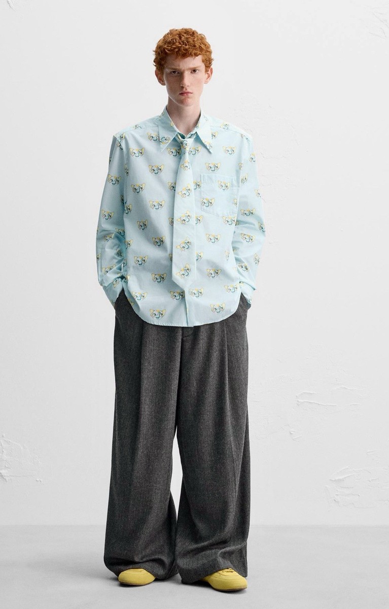 ZARA ジャカード織り エレファントTシャツ X HARRY LAMBERT 中古・古着通販】ZARA (ザラ) Harry Lambert (ハリー