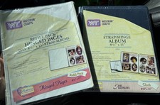 NEW SEALED Westrim Crafts Strap-Hinge Scrapbook Album 8  x 11 Navy Blue Cloth