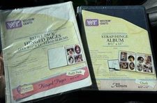 NEW SEALED Westrim Crafts Strap-Hinge Scrapbook Album 8 ½ x 11 Navy Blue Cloth