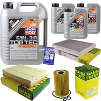 Mann Inspektionspaket 8L Liqui Moly Top Tec 5W-30 FüR VW Crafter 30-50 Kasten