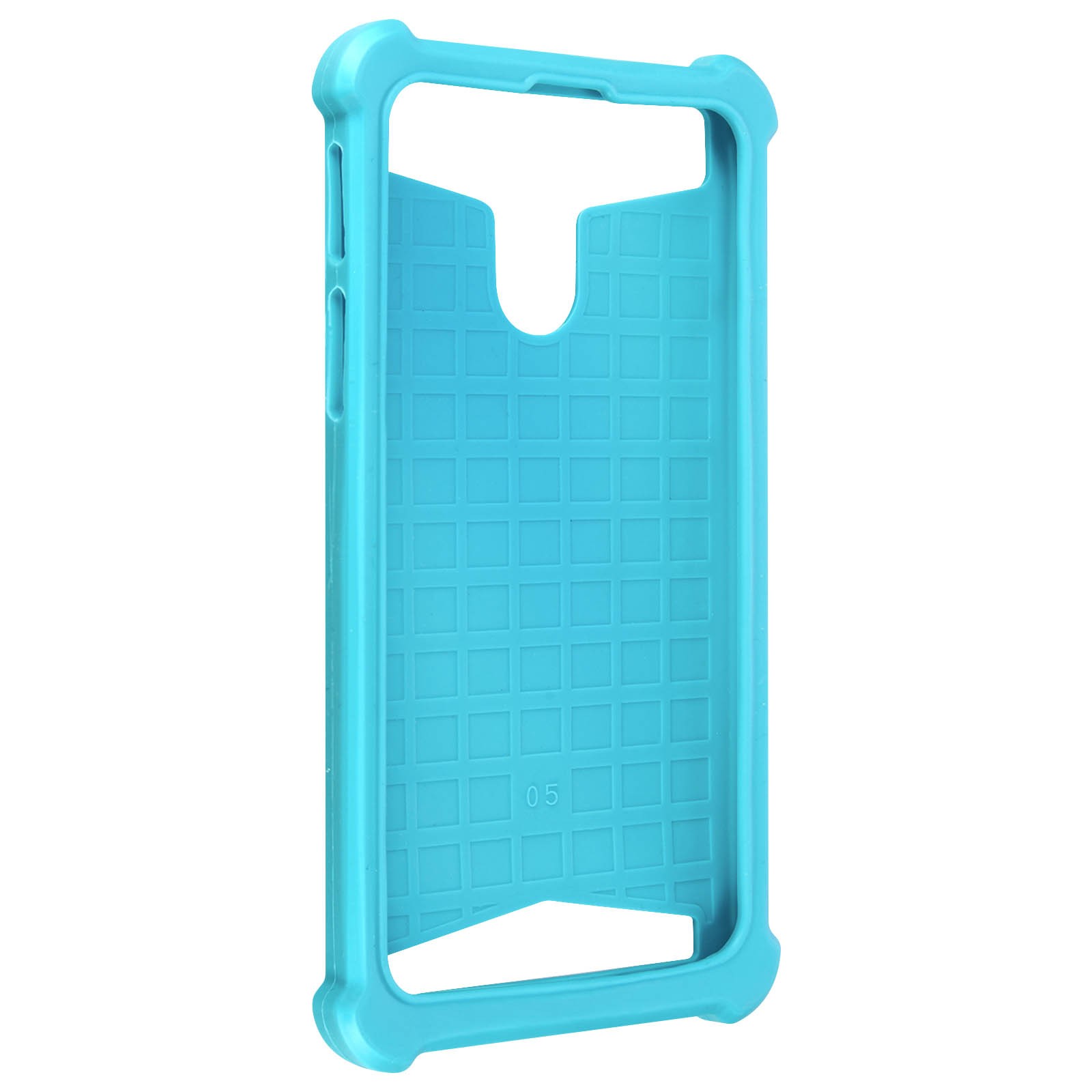 Housse smartphone 5 pouces bleu simili-cuir idéale pour protéger votre téléphone au quotidien