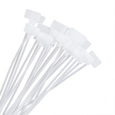 100Pack Zip Ties Write on Ethernet RJ45 RJ12 Wire Power Cable Label Mark Tags