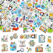 300Pcs Science Foam Stickers, Self-Adhesive Chemistry Biology Physics Sticker...