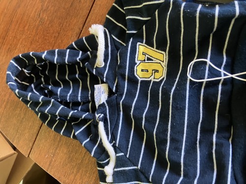 Build A Bear Blue White Striped Hoodie distressed Denim Jeans Teddy Clothes - Picture 4 of 4