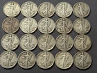 Liberty Walking Half Dollar Circulated Silver Lot 1934-1947