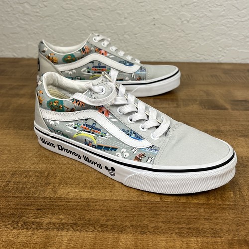 Vans Old Skool x Walt Disney World 50th Anniversary Park Map Sz Women 6.5 Men 5 - Picture 11 of 19