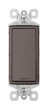Legrand radiant TM873CC10 15 Amp Rocker Wall Switch 1 Pack Brown 3-Way