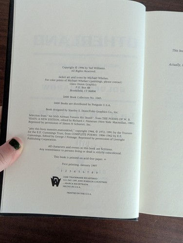 Otherland Series Books Vol. 1-3 by Tad Williams DAW 1st Edition & Printing HC DJ - Picture 2 of 10