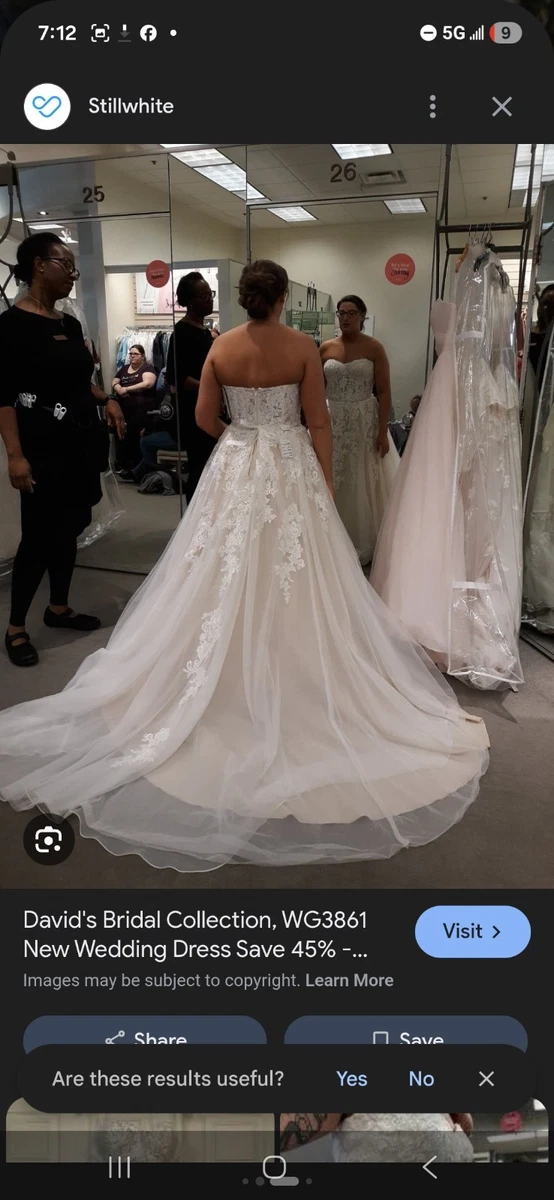 Princess Ball Gown David's Bridal Wedding Dresses for sale | eBay