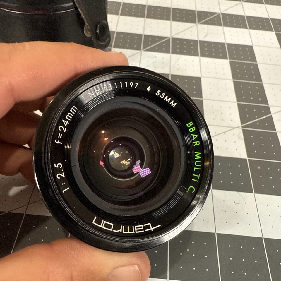 Tamron Adaptall para Konica 24 mm F = 24 1:2,5 BBAR Multi C lente y estuche rígido (leer) Foto 2 de 4