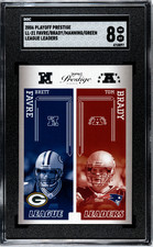 SGC 8 2006 Playoff Prestige Football #LL-21 Tom Brady, Favre, Eli League Leaders