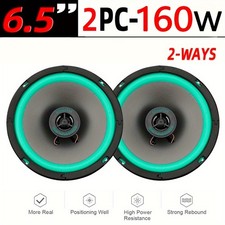 Two 6.5Inch 160W Coaxial Car Audio Speakers 2 Way HIFI Stereo Sound Door Speaker