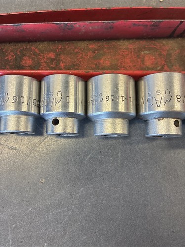 14 Pc Set Of MAC Chrome Sockets 1/2” Drive, 6 Pt 1 1/4” - 7/16” SAE - Picture 6 of 15
