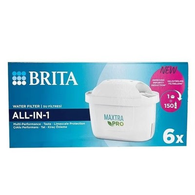 BRITA Wasserfilterpatrone MAXTRA PRO All-In-1 (Halbjährige Versorgung) 6 Packung
