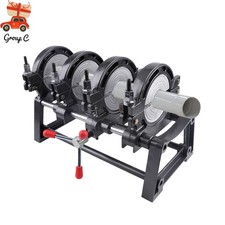 HDPE PP PE Butt Fusion Welding Machine Manual Piping Pipe Fusion Welder 4 Clamps