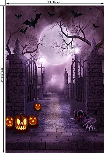5X7FT Halloween Theme Pictorial Cloth Customized Photography Backdrop 5'x7' - Bild 2 von 6