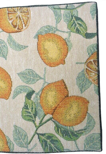 Lemons Placemats Set of 4 Tapestry Satin Backed 13x18" French Country Home - Picture 3 of 12