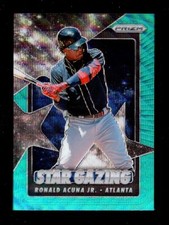 2020 PRIZM STAR GAZING TEAL WAVE SG3 RONALD ACUNA JR. ATLANTA BRAVES
