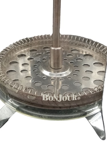 BONJOUR PRESSA DA CAFFÈ FRANCESE 8 TAZZE INOX MANICO NERO TAWAIN 10T 4,5W  - Foto 7 di 10