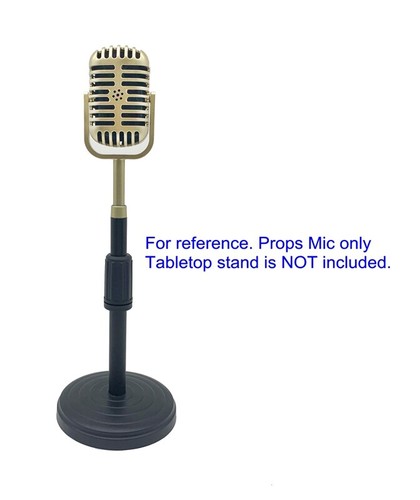 1pc Retro Props Microphone Straight Bracket Mic Model Shell Plastic For Training - Picture 5 of 9