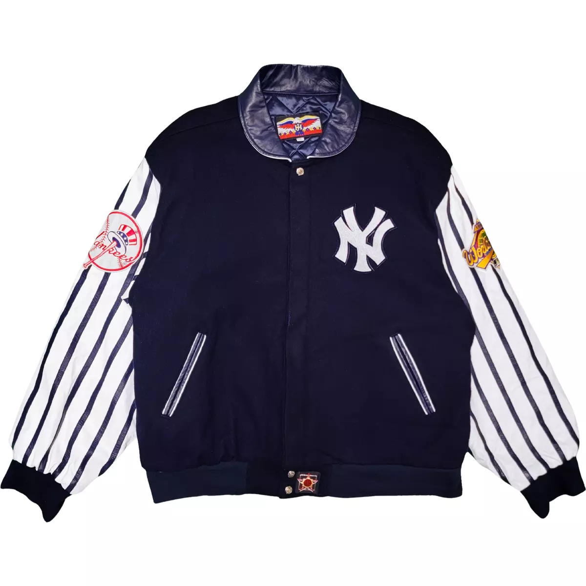 New York Yankees 90s Jeff Hamilton Varsity Jacket Pinstripe