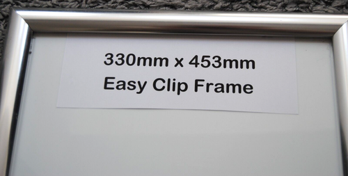 2 ALUMINIUM Open & Close FAST CLIP FRAME 4 INFORMATION NOTICEBOARD PICTURE Etc - Picture 7 of 17