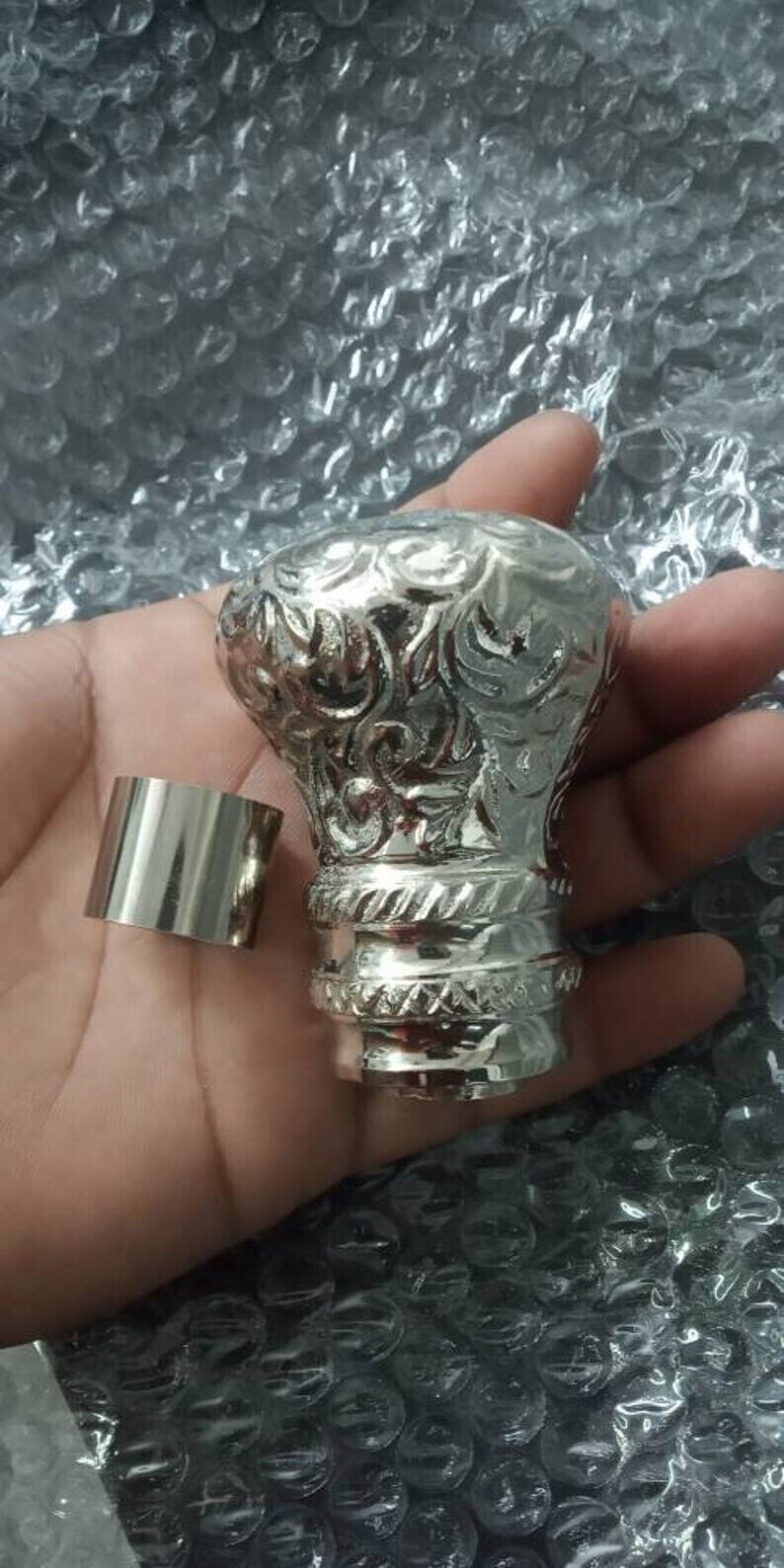 Silver Antique Finished Solid Brass Handle For Wa… - image 4