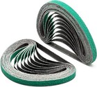 1/2" x 18" Zirconia Sanding Belts 36 Grit for Air File Belt Sander,Woodworking