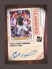 2020 Panini Donruss Classified Signatures Eloy Jimenez #CLS-EJ Auto White Sox