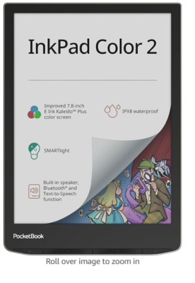 PocketBook InkPad Color 2 E-Book Reader | Enhanced 7.8'' E-Paper E-Ink Screen Ey