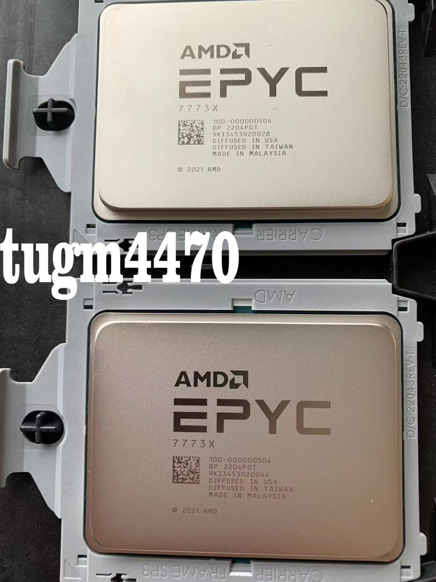 AMD epyc 7773x CPU server 64 cores 2.2 GHz 225w-280w 768mb