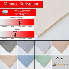 Steffensmeier Velours Teppichboden Mirano Meterware 1m 2m 3m 4m 5m breit
