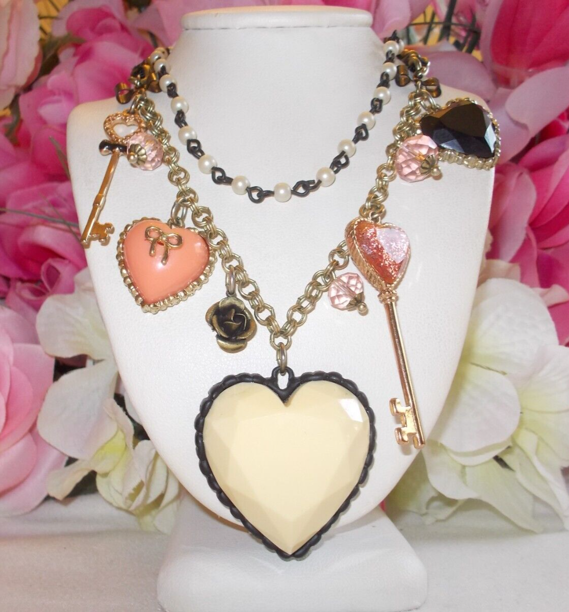 ★VINTAGE HOLLYWOOD★ 2way Essential Heart Necklace s-l1200.png