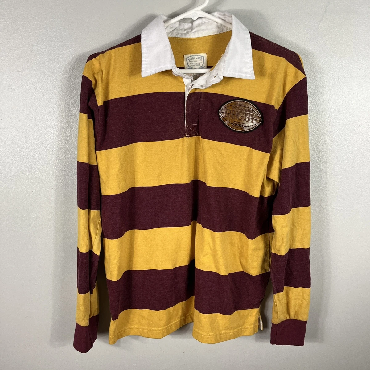 Black and best sale yellow rugby shirt
