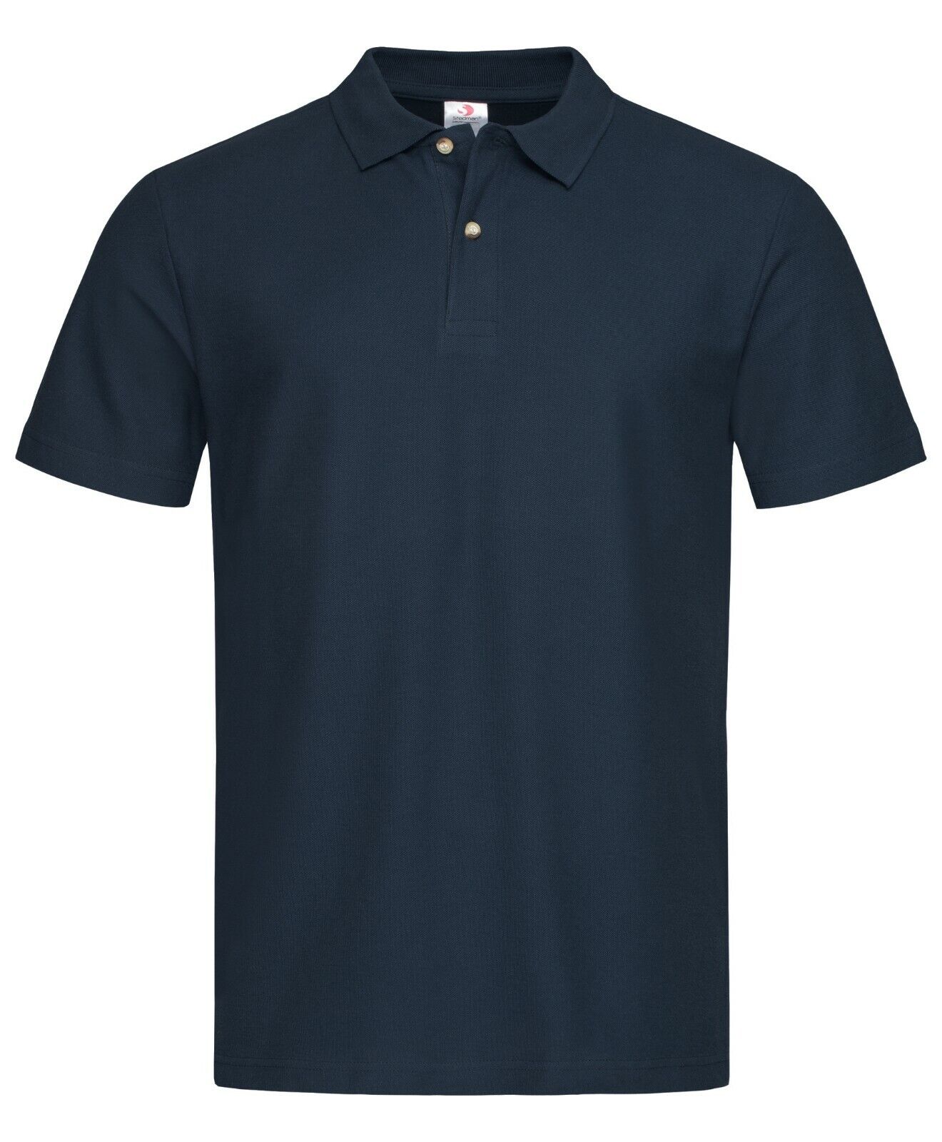 Mens Cotton Solid Pique Polo Golf Sports Shirt No Logo T-shirt with neck